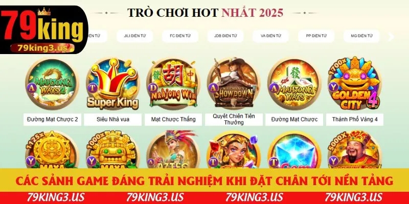 Các sảnh game đáng trải nghiệm khi đặt chân tới nền tảng